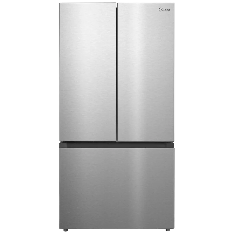 Midea 33'' 22.6 pi.cu Réfrigérateur Portes Francaises - Machine à Glaçons Automatique - Inox - MRF2317AST - Boîte Ouverte