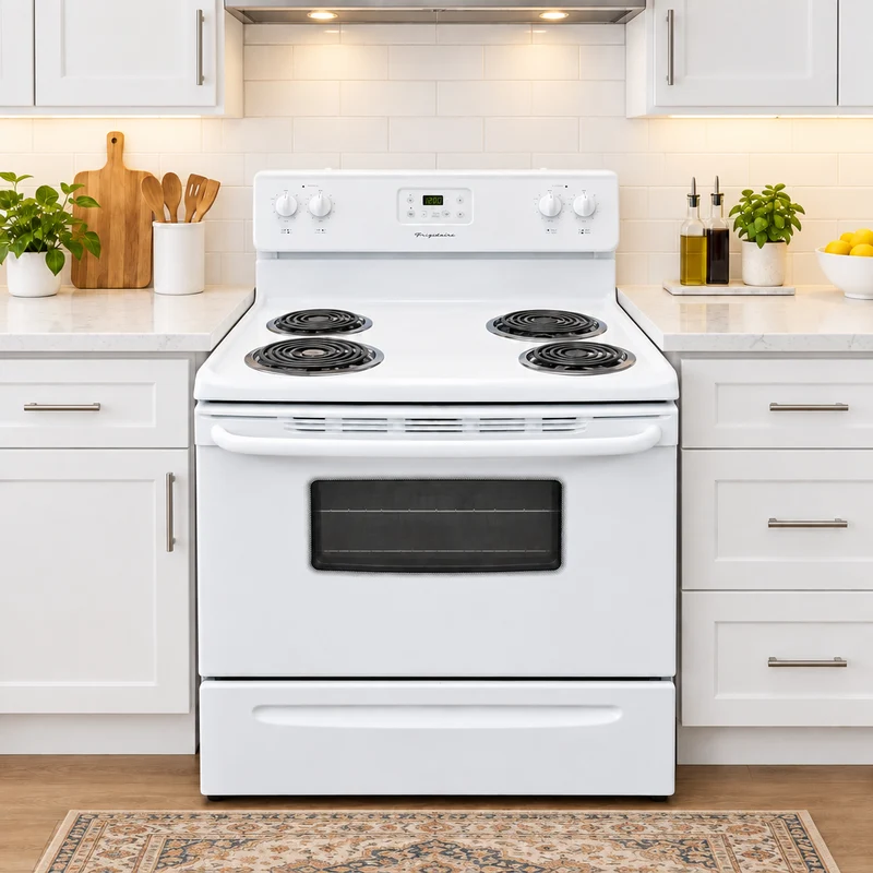 Frigidaire 30'' Cuisinière Serpentin - Blanc - Reconditionné