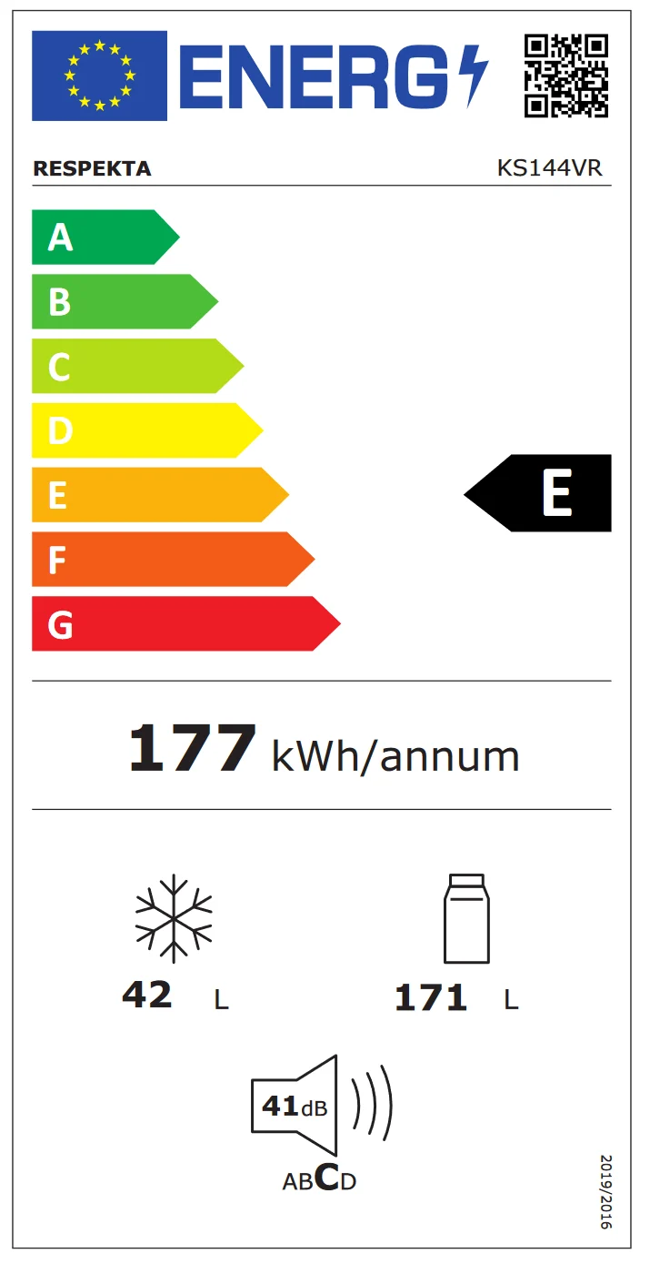 Réfrigérateur combiné neuf KS144VR garantie 2 ans