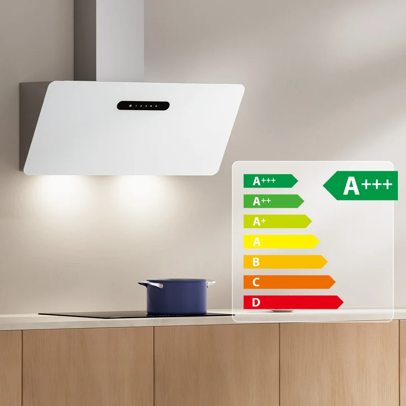 Ciarra Dynamic Hotte Aspirante 90cm Hotte Blanche WiFi APP Connectée 3 Vitesses Blanc | CBCW9736K