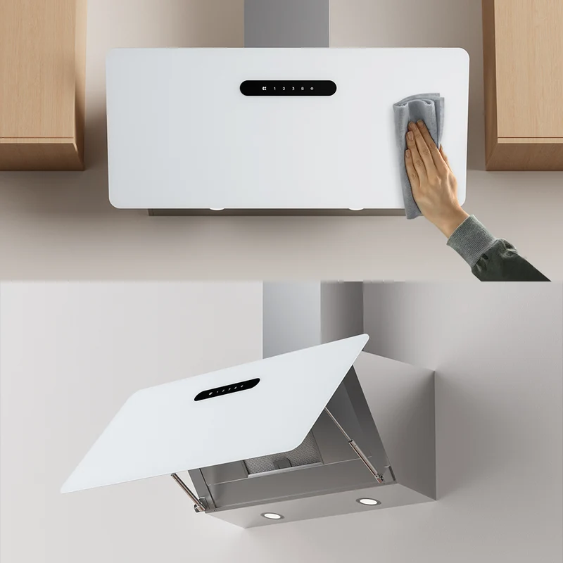 Ciarra Dynamic Hotte Aspirante 90cm Hotte Blanche WiFi APP Connectée 3 Vitesses Blanc | CBCW9736K