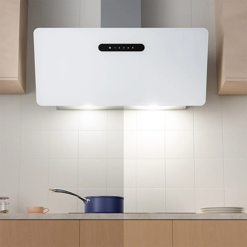 Ciarra Dynamic Hotte Aspirante 90cm Hotte Blanche WiFi APP Connectée 3 Vitesses Blanc | CBCW9736K