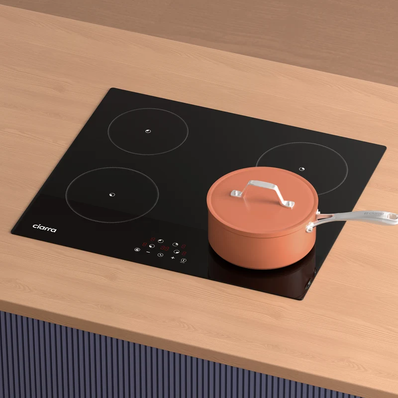Ciarra 5600W Plaque à Induction Encastrable 4 Feux 9 Niveaux de Puissance | CABBIH4-F