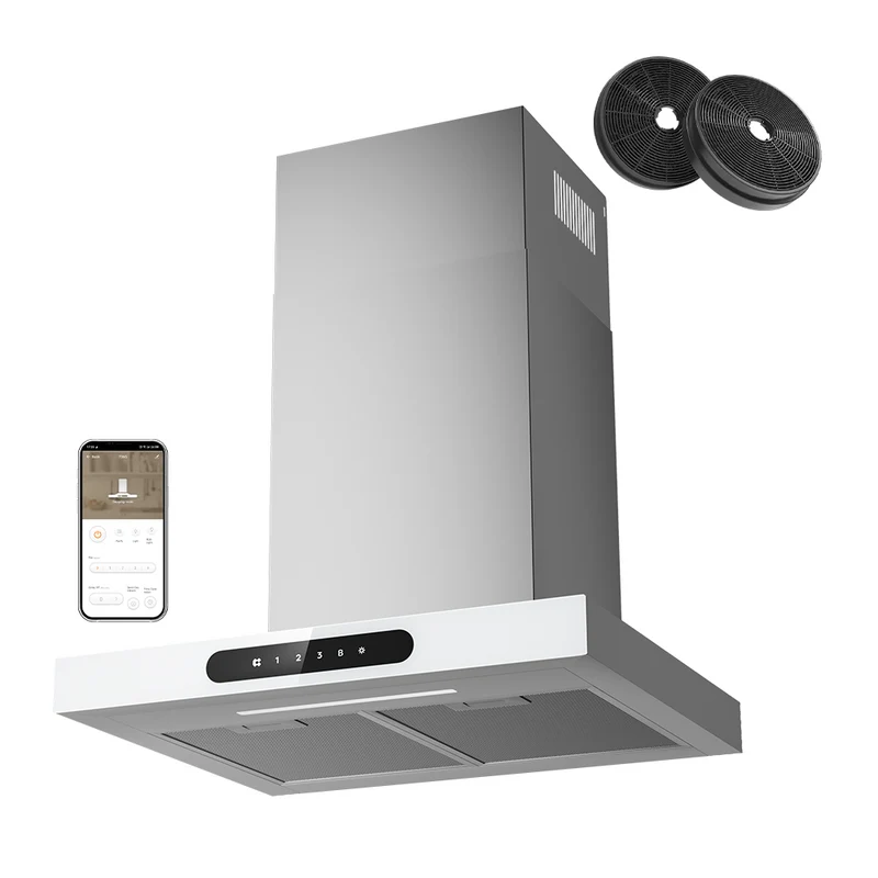 Ciarra Dynamic Hotte Aspirante 60cm Classe A+++, Capteur Tactile + Wifi + Contrôle App CBCW6102-OW