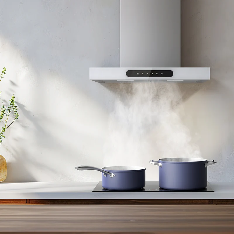 Ciarra Dynamic Hotte Aspirante 60cm Classe A+++, Capteur Tactile + Wifi + Contrôle App CBCW6102-OW