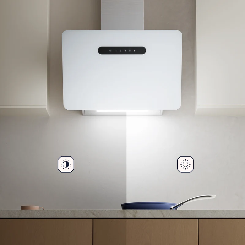 Ciarra Hotte Aspirante hotte blanche 60cm Contrôle WIFI+APP Classe A+++ Blanc | CBCW6736K