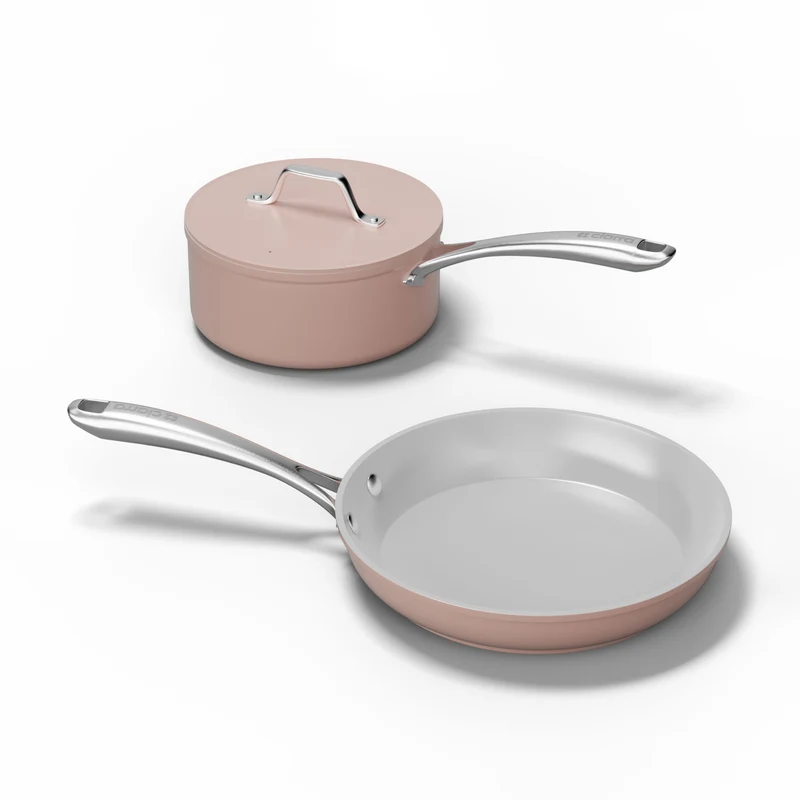 Ciarra Beyond Poele anti adhesive Faitout Induction Batterie de cuisine Mini-Duo | Sakura Candy