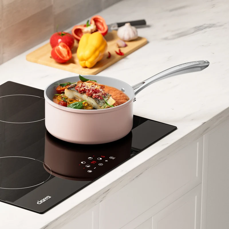 Ciarra Beyond Poele anti adhesive Faitout Induction Batterie de cuisine Mini-Duo | Sakura Candy