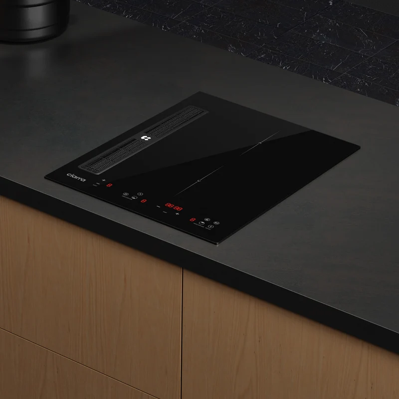 [Première Mondiale] Ciarra ONE - Plaque à Induction avec Hotte Intégrée 390 mm avec Système Plasma⁺ Intégré et Boost | CBBEH392B