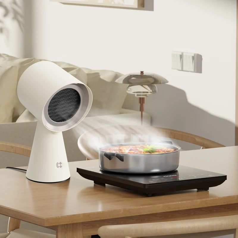 Ciarra HOOD TO GO Hotte de Cuisine Portable de Bureau Ivory Mist