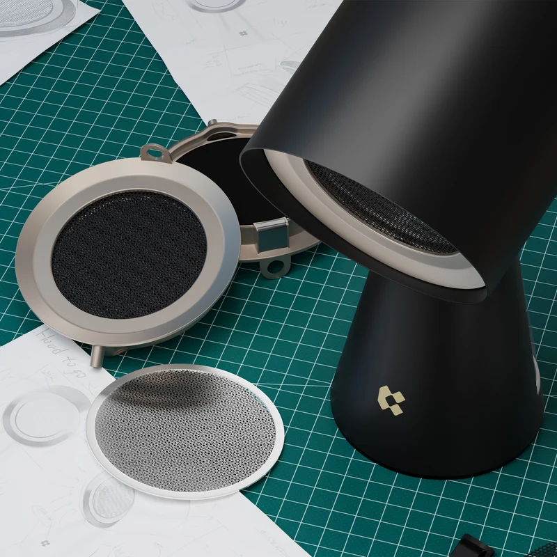 Ciarra HOOD TO GO Hotte de Cuisine Portable de Bureau Shadow Noir
