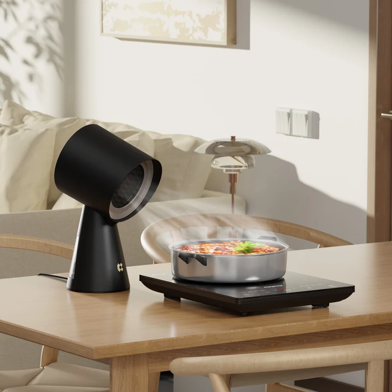 Ciarra HOOD TO GO Hotte de Cuisine Portable de Bureau Shadow Noir