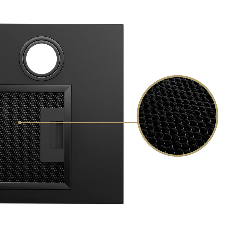 Ciarra Hotte Intégrée Groupe Filtrant 52cm 3 Vitesses Inox CBCB5913A-B