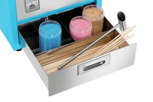 Machine à barbe à papa professionnelle – Cuve inox Ø 500 mm avec tiroir intégré