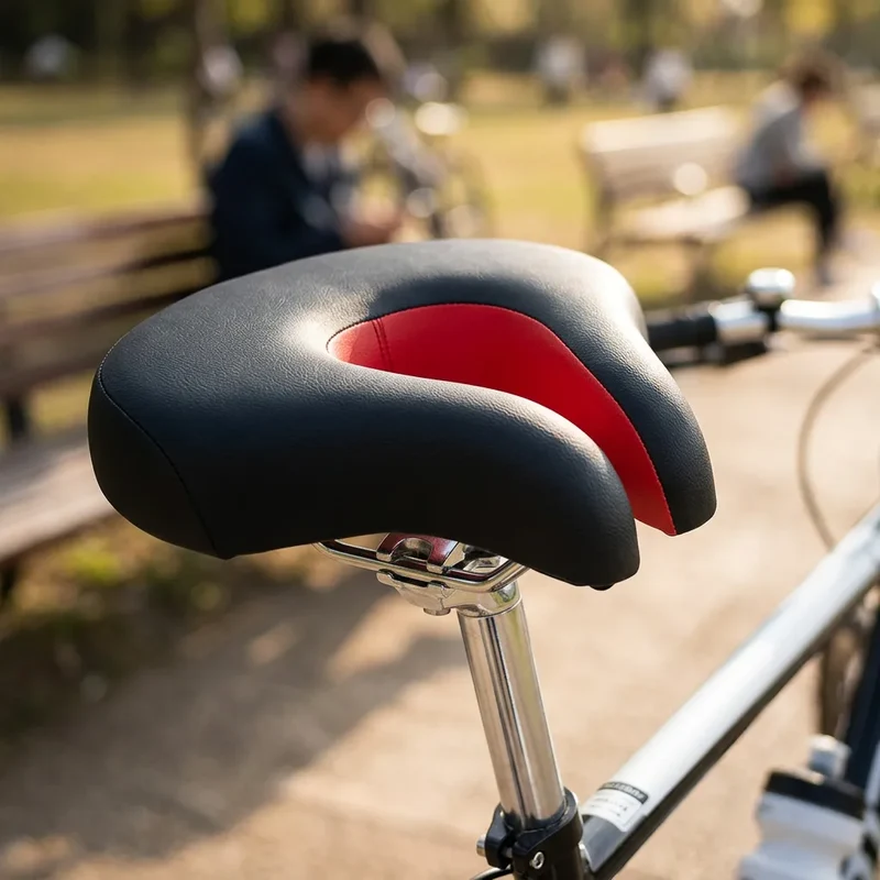 Selle de Vélo Ergonomique Parizor| Selle sans bec rembourrée, confort homme & femme