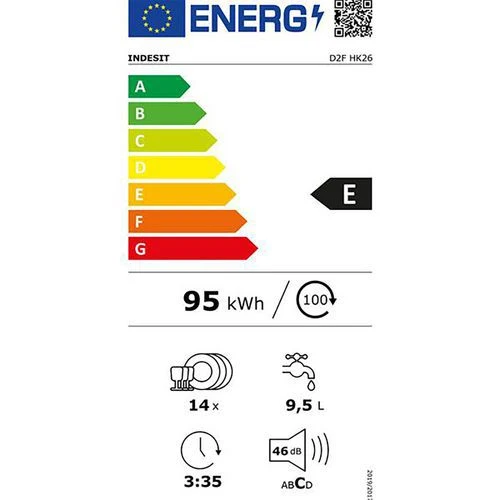 Lave-vaisselle INDESIT D2FHK26