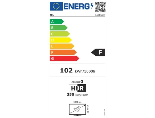 Télévision TCL Mini LED 4K 164CM 65C855