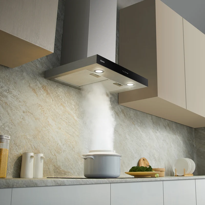 Ciarra Hotte Aspirante 60cm Classe A+++ 650m³/h 4 Vitesses, Capteur Tactile + Wifi + Contrôle App | CBCS6102