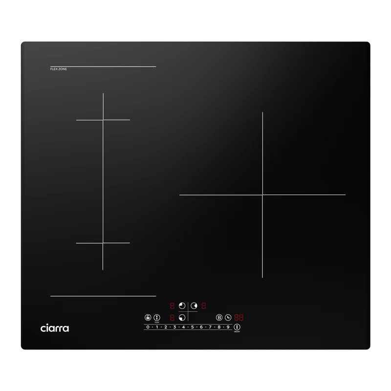Ciarra 6500W Plaque à Induction 3 Foyers Fonction Booster | CBBIH3BF