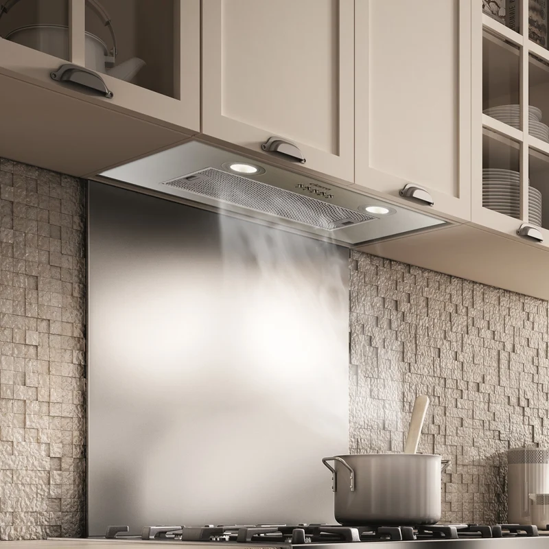Ciarra Hotte Intégrée Groupe Filtrant 52cm 3 Vitesses Inox CBCS5913A-OW