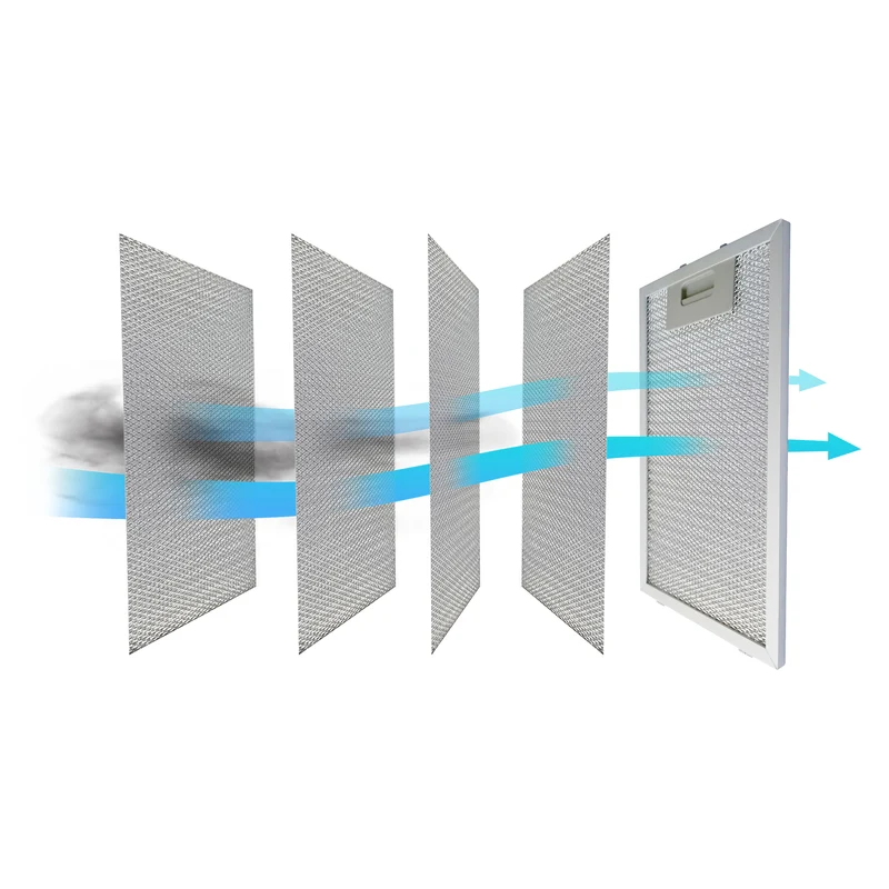 Ciarra Hotte Murale 60cm 650m³/h Classe A+++ Eclairage LED Noir CBCB6506B-OW