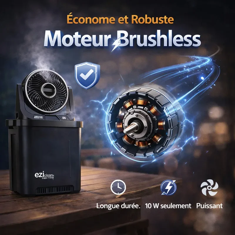 Eziclean Brumisateur Ventilateur MistFlow Ultra