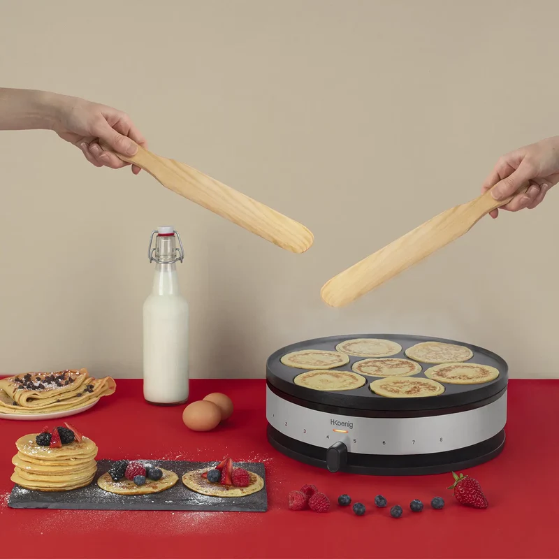 HKoenig Crêpière avec plaque réversible