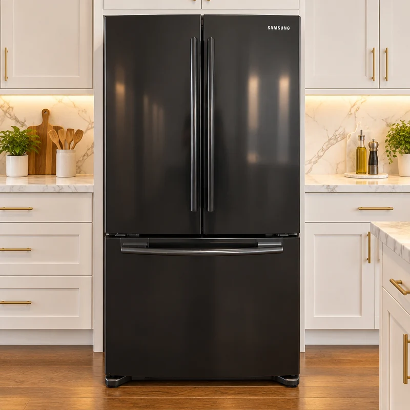Samsung 32'' Réfrigérateur à portes françaises – Noir – Reconditionné