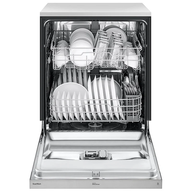 LG 24" 50 dBA- Lave-vaisselle encastré 5 cycles de lavage - Energy Star - Inox - LDFN3432T - Boîte ouverte