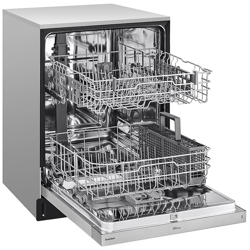 LG 24" 50 dBA- Lave-vaisselle encastré 5 cycles de lavage - Energy Star - Inox - LDFN3432T - Boîte ouverte