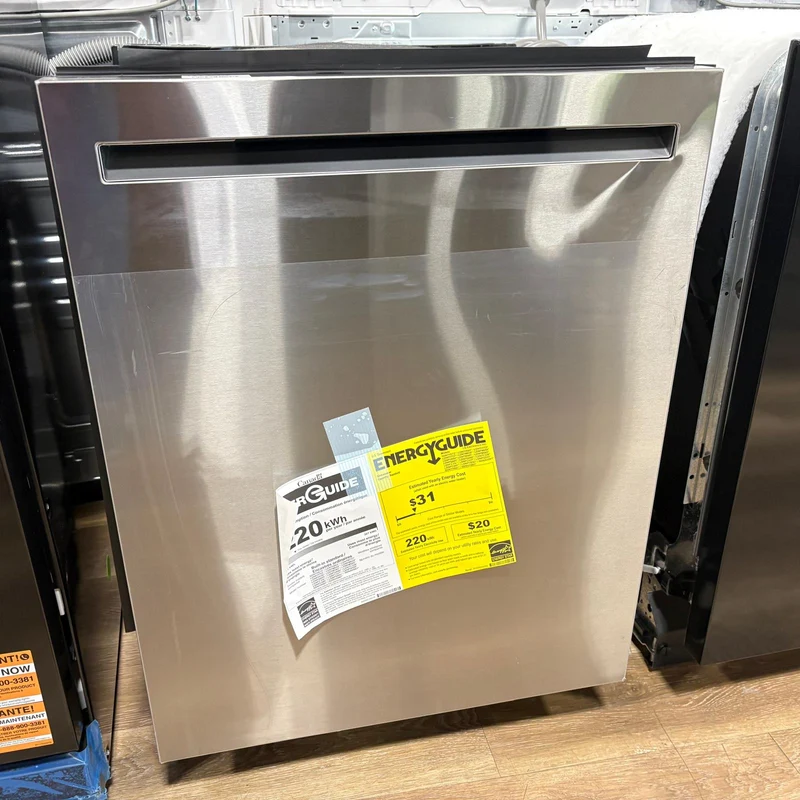 LG 24" 50 dBA- Lave-vaisselle encastré 5 cycles de lavage - Energy Star - Inox - LDFN3432T - Boîte ouverte