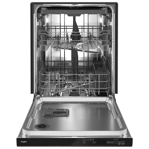 Whirlpool 24 po 47 db Lave-vaisselle - lavage intelligent à IA - inox - WDTA50SAKZ - boîte ouverte