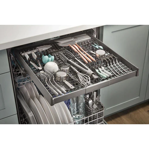 Whirlpool 24 po 47 db Lave-vaisselle - lavage intelligent à IA - inox - WDTA50SAKZ - boîte ouverte