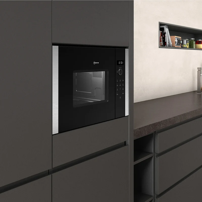 Micro-ondes encastrable NEFF HLAWD23N1F Noir Inox