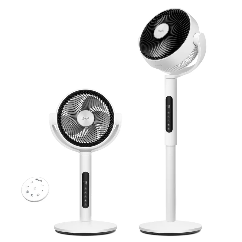 LEVOIT 432 Ventilateur sur Pied 20dB Ultra Silencieux – Fraîcheur Totale 360°
