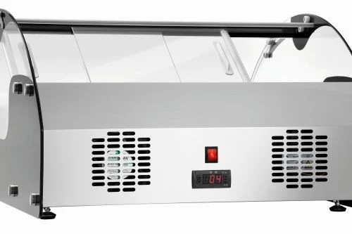 Vitrine réfrigérée inox 105 L – portes coulissantes