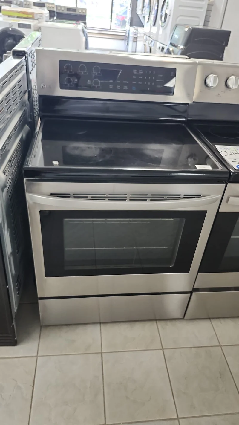 LG 30'' Cuisinière Vitrocéramique - Inox - Reconditionnée