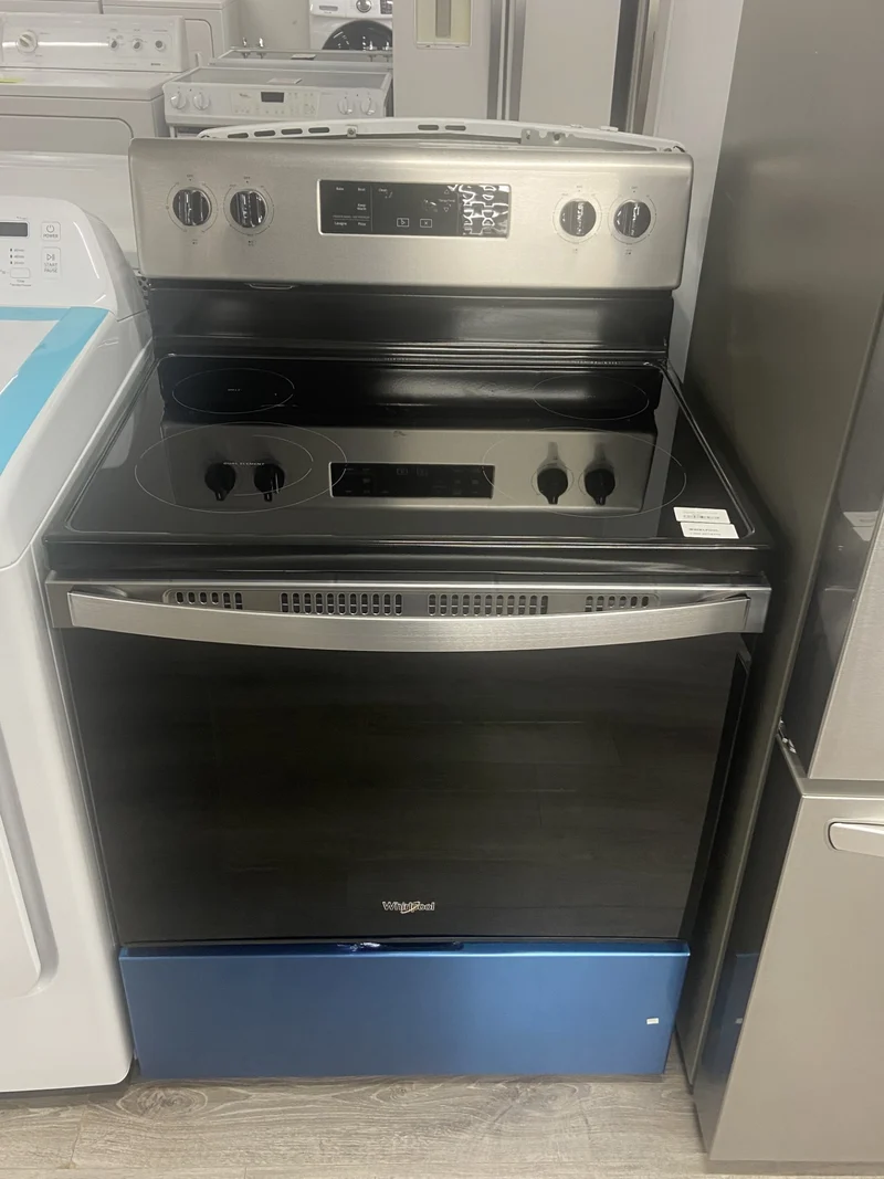 Whirlpool 30'' 5.3 pi cu Cuisinière -Four autonettoyant - Inox - YWFE515SOJ - Boite Ouverte
