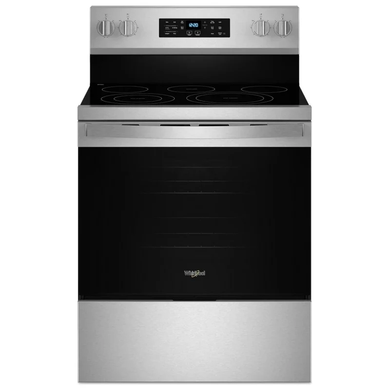 Whirlpool 30'' 5.3 pi cu Cuisinière vitrocéramique - Inox - Cuisson à air - YWFES5030R - Boîte Ouverte
