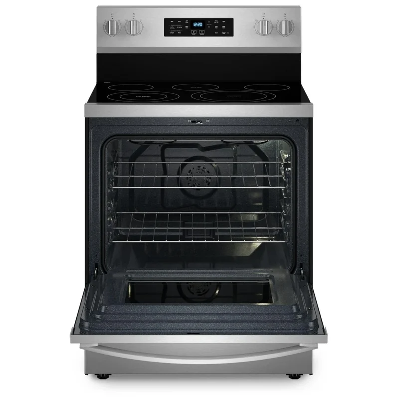 Whirlpool 30'' 5.3 pi cu Cuisinière vitrocéramique - Inox - Cuisson à air - YWFES5030R - Boîte Ouverte