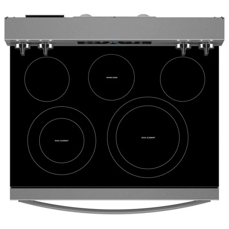 Whirlpool 30'' 5.3 pi cu Cuisinière vitrocéramique - Inox - Cuisson à air - YWFES5030R - Boîte Ouverte
