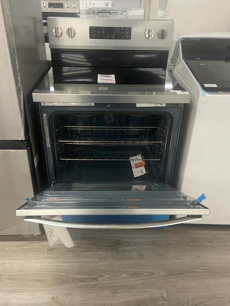 Whirlpool 30'' 5.3 pi cu Cuisinière vitrocéramique - Inox - Cuisson à air - YWFES5030R - Boîte Ouverte