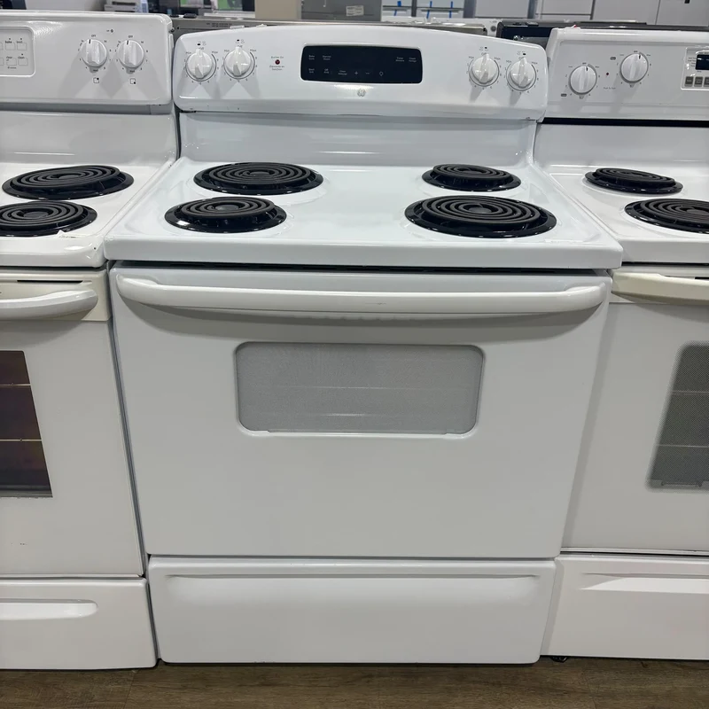 GE 30'' Cuisinière Vitrocéramique - Blanc - Reconditionné