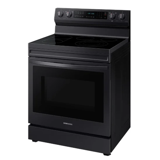 Samsung 30'' 6.9 pi cu Cuisinière - Convection - friture à air - WI-FI - Inox Noir- NE63A6711SG/AC - boîte ouverte