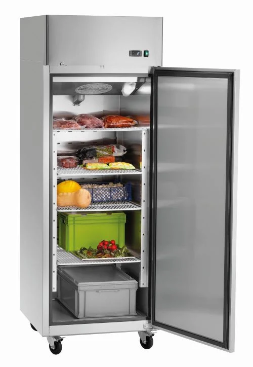 Armoire réfrigérée positive inox 670 litres - 4 roulettes – Température -2°C/+8°C