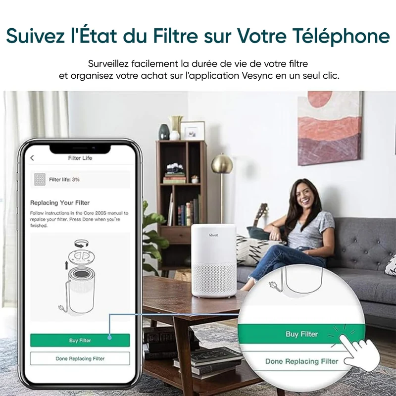 Levoit Core 200S Filtre de Rechange