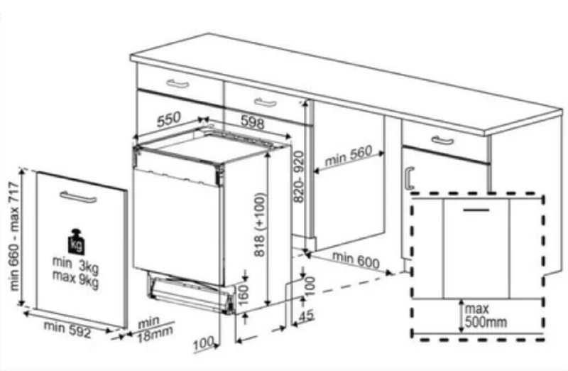 Beko BDIN38561C Lave-vaisselle intégré