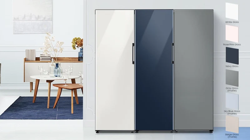 Samsung 24'' 14 pi cu Réfrigérateur 1 porte BESPOKE - personalisable - gris - RR14T7414AP/AA - boîte ouverte