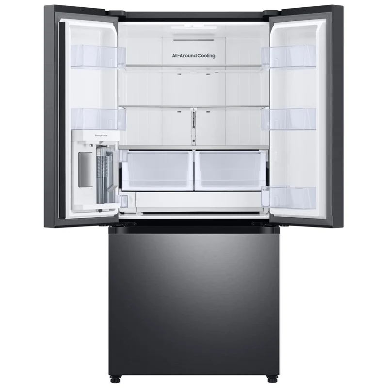 Samsung 33" 24.5 pi.cu - Réfrigérateur à deux battants - Beverage Center à l’intérieur - Inox Noir - RF25C5551SG - Boîte ouverte