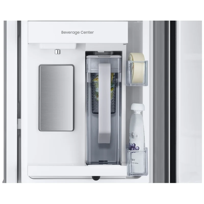 Samsung 33" 24.5 pi.cu - Réfrigérateur à deux battants - Beverage Center à l’intérieur - Inox Noir - RF25C5551SG - Boîte ouverte